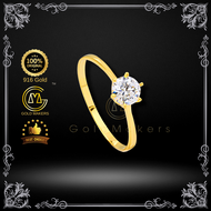 GOLD MAKERS Cincin Emas 916 + Batu Zirconia / 22k Gold Ring + Zirconia Stone (Pre Order)