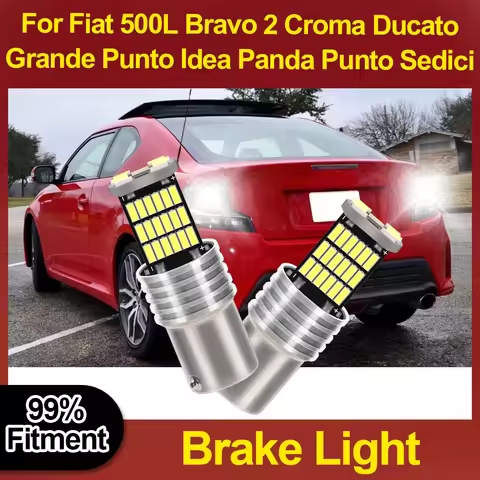 High Power 1157 BAY15D P21/5W Brake Light Blub 6000K For Fiat 500L Bravo 2 Croma Ducato Grande Punto