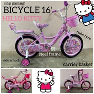 VVM: BASIKAL BUDAK PEREMPUAN 16' HELLO KITTY SIAP PASANG SESUAI UMUR 4-7 GIRLS CUTE BICYCLE 16BEAUTY