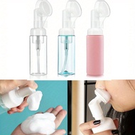 1pc 2.11oz Foam Bottle, Travel Bottle, Split Bottle, Container, With Press Massage Scrub Silicone Br