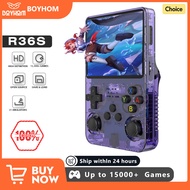 128G Open Source R36S Retro Handheld Video Game Console Linux System 3.5 Inch IPS Screen Portable Po