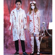 Halloween costume Halloween horror bloody nurse costume zombie adult female doctor costume couple