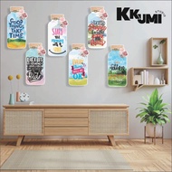 KKUMI C186 Hanging Carved wall Decoration Jute Jar-Shaped wall Decoration wall Decoration Room wall 