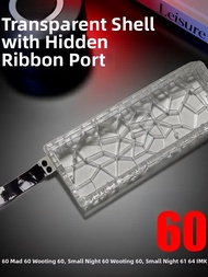 Transparent Hollow Keyboard Shell For gh60 Hole Pattern