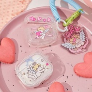 愛之丘比特AirPods耳機保護套 帶掛件 透明耳機軟殼