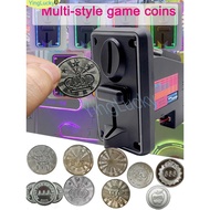 100pcs Arcade Gaming Tokens Stainless Steel Tokens for Arcade Acceptor Mech MAME Amusement Machines 