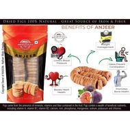 ANJEER Dried Figs 100% Natural  250gm. Great Source of Iron & Fiber. Dried Fruit