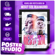 OZIL REAL football poster decorative photo frame includes 2 sizes for A5 tabletop (18cm x 24cm), A4 