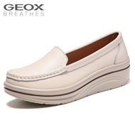 GEOX_รองเท้าผู้หญิง Geox สไตล์โลเฟอร์ ทรงโมเดิร์น พื้นหนาเพิ่มความสูง