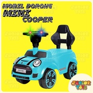 Mobil Dorong Anak Mini Cooper Ada Musik Lampu Mainan Mobilan Bisa Dinaiki Ride On Toys