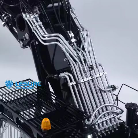 7CH LR956 LESU 1/14 RC Digger Valves 3Arms Radio Control Hydraulic Excavator Metal Chassis Brushless