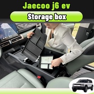 Jaecoo j6 ev Car Storage Box Behind Screen Behind Central Console Holder abs Silicone material Tissu