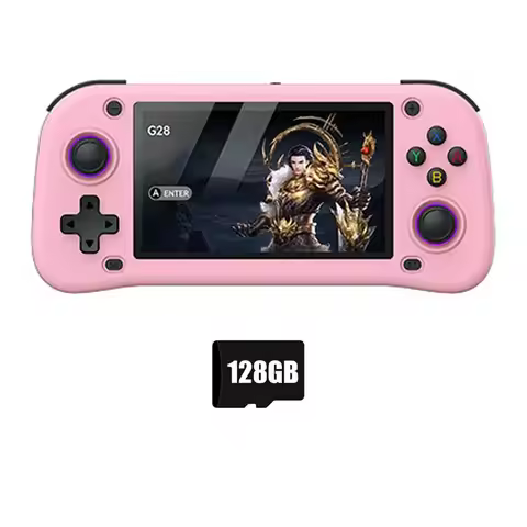 A33T-G28 Retro Handheld Video Game Console 128G 20000+Game 4.3 Inch Screen Linux Pocket Player For P