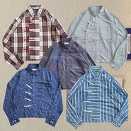 Austin Reed Chinese Cheongsam Boxy Shirt Flannel Reworked