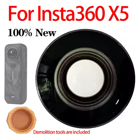 New Insta360 Replacement Front Glass Lens And Metal Aluminum O Circle Ring for Insta360 X5 Camera Re