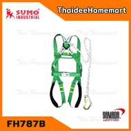 YAMADA เข็มขัดเซฟตี้แบบเต็มตัวพร้อมเชือกเซฟตี้ รุ่น FH787B สำหรับงานกันตกทั่วไป หรืองาน กู้ภัย