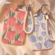 SSUNSHINE Business Card Holder, Plastic Credit Card Holders, Cartoon ID Card Sleeve Student