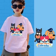 children's T-shirt sheriff labrador Children's T-shirt casual boy shirt boy short-sleeved shirt boy