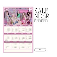 2026 CALENDAR FIFTY FIFTY KPOP UNOFFICIAL KOREA KEENA CHANELLE MOON YEWON HANA ATHENA