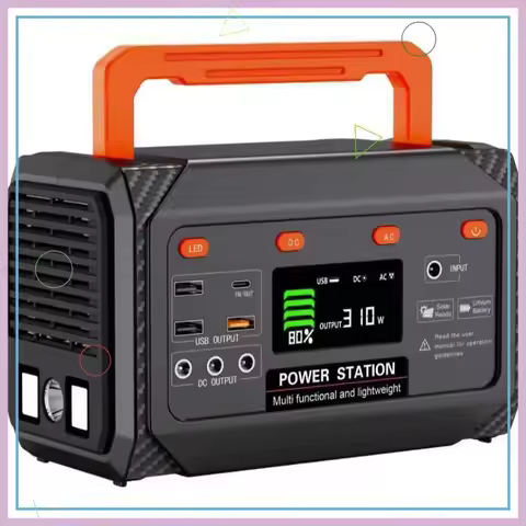 300W Portable Power Station 270Wh Solar Generator with AC Outlets USB-C PD for Camping Travel Emerge