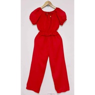 kids challis ruffle puff ribbon terno can fit 8 yr old up to 12 yr old