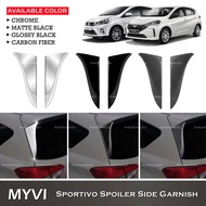 Awesome2u Perodua Myvi 2018-2024 Rear Spoiler Side Garnish Sportivo Design Rear Window Side Trim Acc