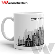 Czech Glass Denmark Mug Copenhagen Denmark Souvenir Europe Copenhagen Denmark Mug World City