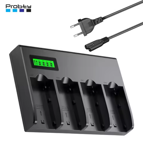4-Channel Battery Charger with LCD Display for Sony NP-F970, NP-F960, NP-F770, NP-F750, NP-F570, NP-