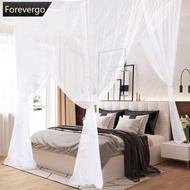 FOREVERGO Mosquito Mesh Net Large Four Door Hanging Mosquito Net Bed Net Tent Fly Insect Repellent P