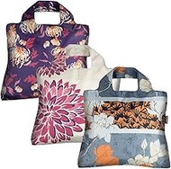 Envirosax Reusable Grocery Bags- Set of 3 Oriental Spice, Foldable Quality Shopping Tote Bag, Eco-Fr