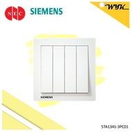 Siemens Relfa 4gang 1Way Switch 5TA1341-3PC01 (White)