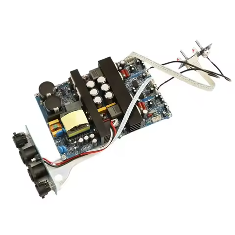 B27B HIFI Class D Amplifier Board LM3886 500W+500W Dual Channel Audio Amplifier High-Power Withvolum