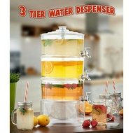 DRINK DISPENSER/3 TIER DRINK DISPENSER/BEKAS AIR 3 TINGKAT/BALANG AIR FREE POST