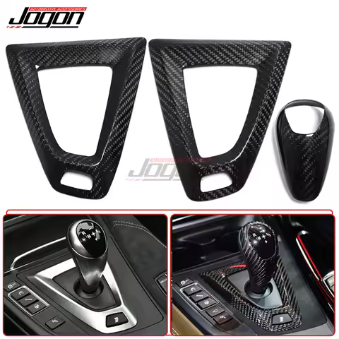 Real Carbon For BMW M2 F87 M3 F80 M4 F82 M5 F83 F10 F85 X5M F86 X6M F12 F13 Car Gear Shift Knob Cap 
