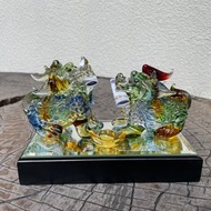 水晶玻璃 琉璃 招財 錢幣 貔貅