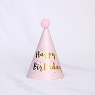หมวกปาร์ตี้ Pink Gold Black สำหรับตกแต่งงานเลี้ยงวันเกิด