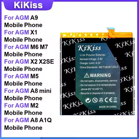 Battery For AGM A9 X1 M6 M7 X2 X2SE M5 A8 mini M2 A8 A1Q H1 X5 Glory Pro X3 A10 Mobile Phone