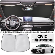 Honda Civic 10th 11th Generation Civic FC FE Custom Fit Windscreen Sunshade Cover