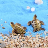 ( 2pcs/set ) miniature turtle garden decoration aquarium fish tank ornaments turtle
