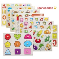 Early Educational Wooden Cognition Peg Puzzles Wooden Puzzle