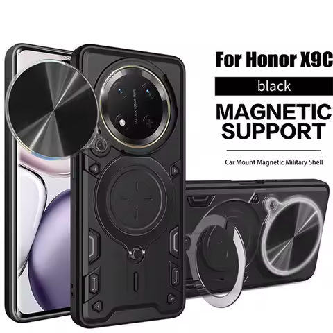 Slide Camera Cases For Honor X9C X9B X9A X8B X8A X8 X7B X7A X6 90 Lite Magnetic Phone Case For Honor