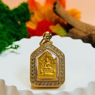 T Thailand Amulet LP Koon 2557 Mini Khunpaen Pendant