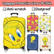 Tweety Bird Personalized Luggage Cover Elastic Scratch-Resistant Wear-Resistant Suitable for 18-30 I