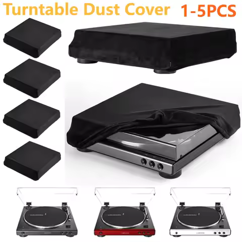 HighElasticity Dust Protective Cover with Elastic Band For Audio-Technica AT-LP60XBT Record Player T