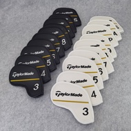 Taylormade Brand Golf Club Iron Headcover (3,4,5,6,7,8,9,P,A,S) Magnetic Closed Sport Golf Club Iron