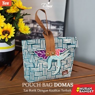Women's Crescent Moon Bag WOMEN'S CLUTCH HANDBAG POUCH BAG BATIK DANASTRI BLUE JEANS