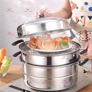 28CM Steamer Pots 3Layer Stainless Steel/ Steamer For Siomai And Siopao/ LUCKY STAR