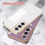 Realme C65 2024 Luxury Plating Casing For Realme C65 C 65 RealmeC65 65C 4G 5G 2024 Case Soft Silicon