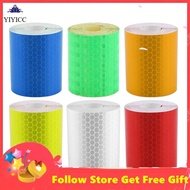 Yiyicc Cycling Reflective Tape 5cmx3m Safety Adhesive Roll Sticker For Trailers Cars Bike Bicycle Stickers
