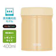 膳魔師 - 日本膳魔師保溫飯壺罐 Thermos 400ml 不銹鋼真空食物燜燒壺 燜燒罐 保溫壺 保溫湯飯盒罐壺 (CREAM YELLOW 0.4L) 平行進口